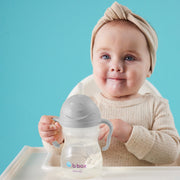 Sippy Cup: Strohhalmbecher - grau