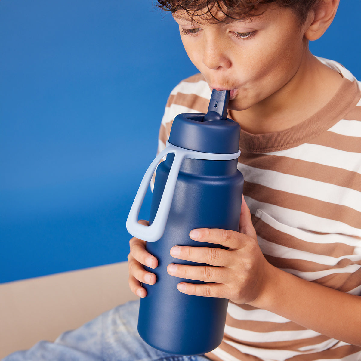 1L Insulated Flip Top Bottle - midnight