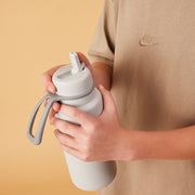 1L Insulated Flip Top Bottle - white out