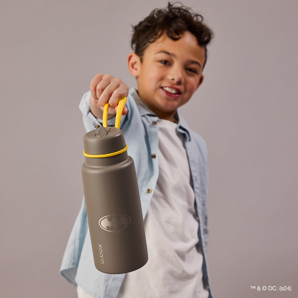 Batman von b.box – 1-Liter-Isolierflasche mit Klappverschluss