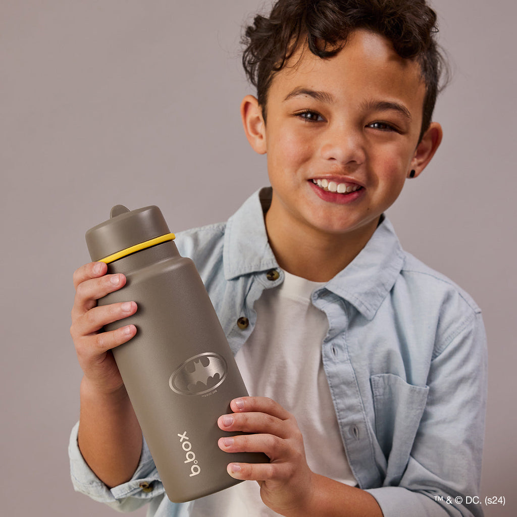 Batman von b.box – 1-Liter-Isolierflasche mit Klappverschluss
