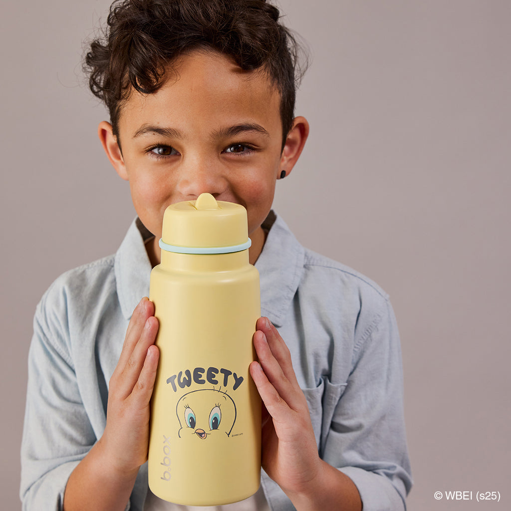 Batman von b.box – 1-Liter-Isolierflasche mit Klappverschluss