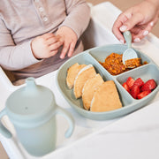 Silicone Plate + Lid - sage