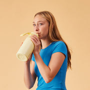 Isolierte 1-Liter-Flasche mit Klappdeckel – Zitronentwist