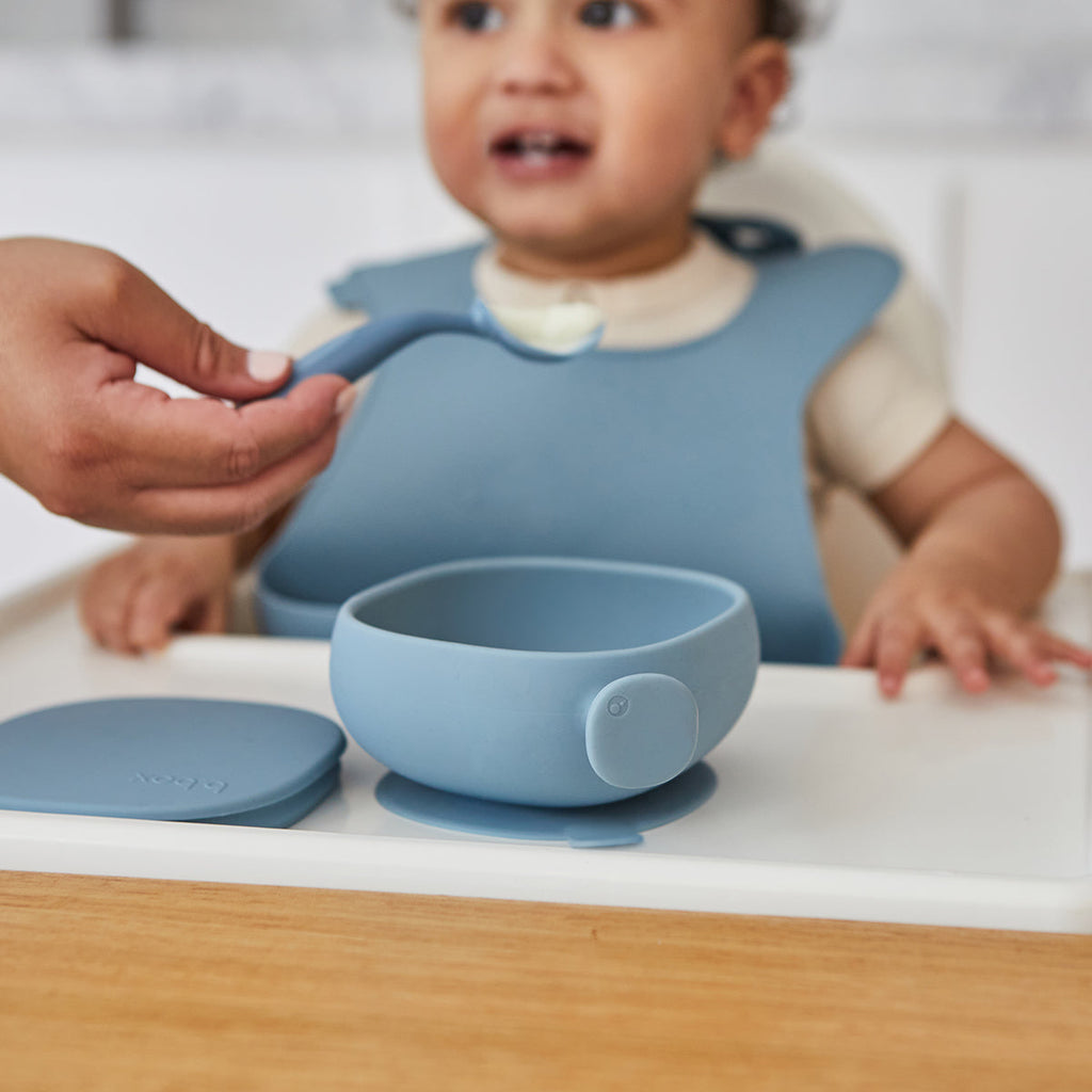 Silicone Bowl + Lid - ocean