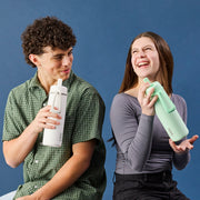 690 ml isolierte Flip-Top-Flasche – weiß