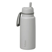 1L Insulated Flip Top Bottle - white out