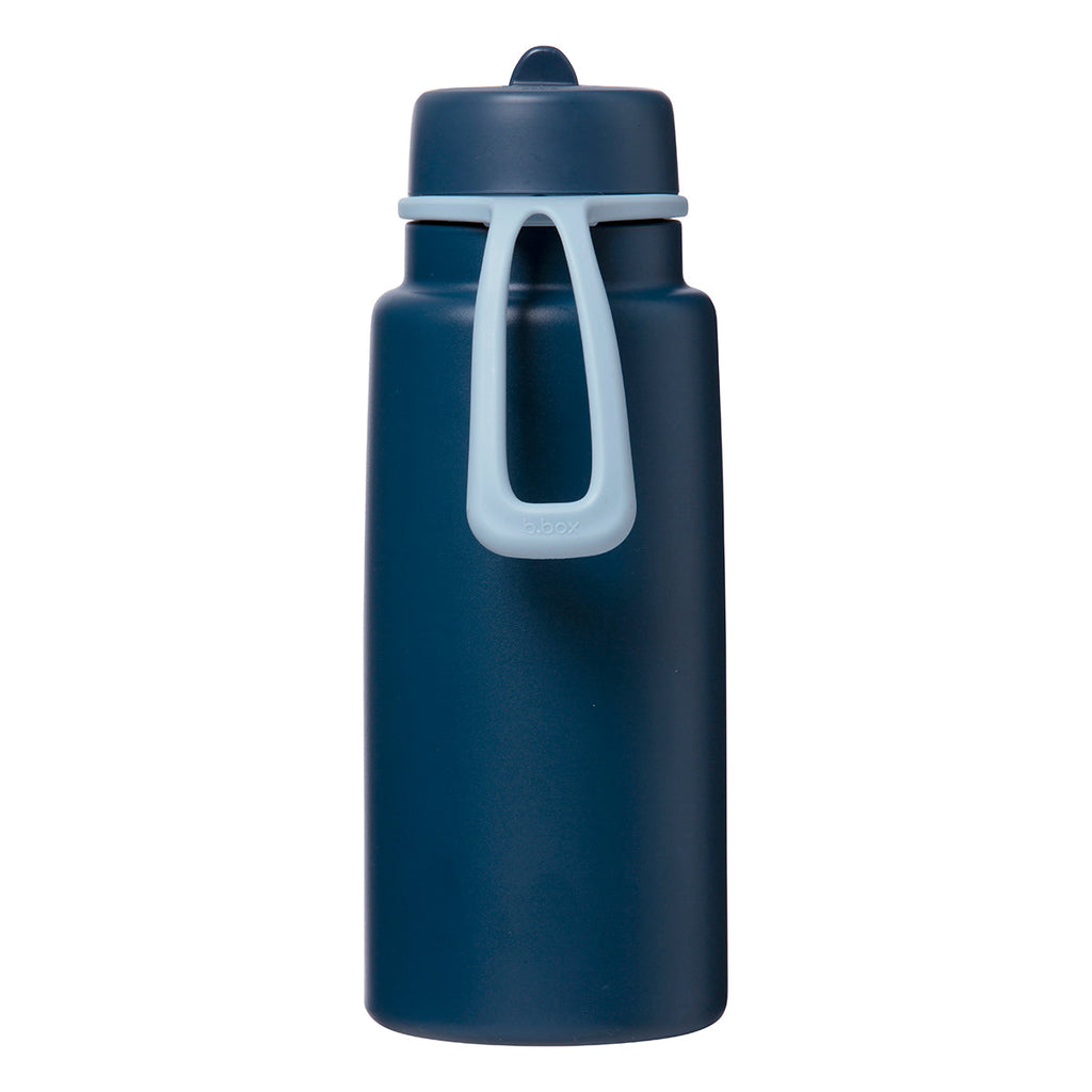 1L Isolierflasche mit Klappdeckel - midnight