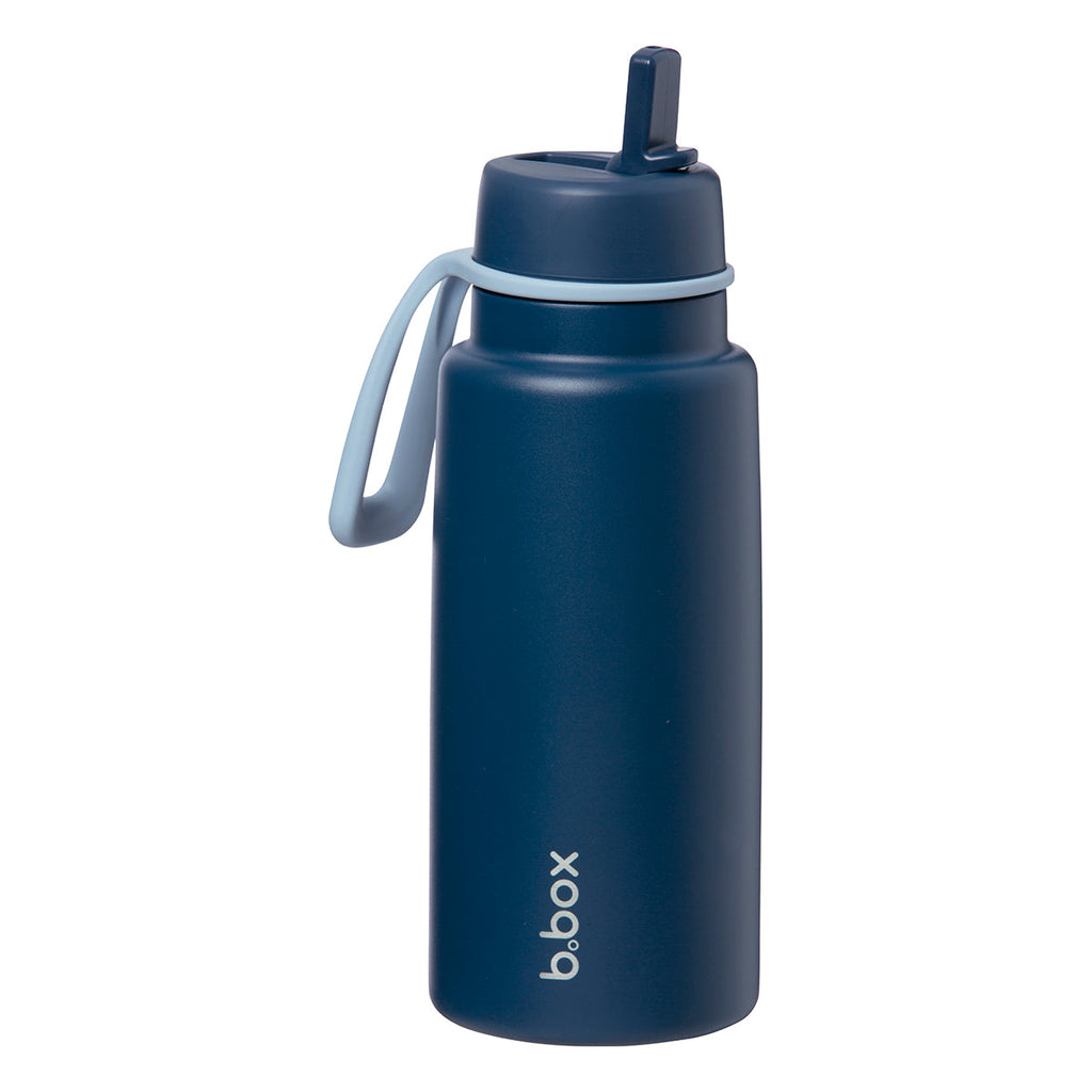 1L Isolierflasche mit Klappdeckel - midnight