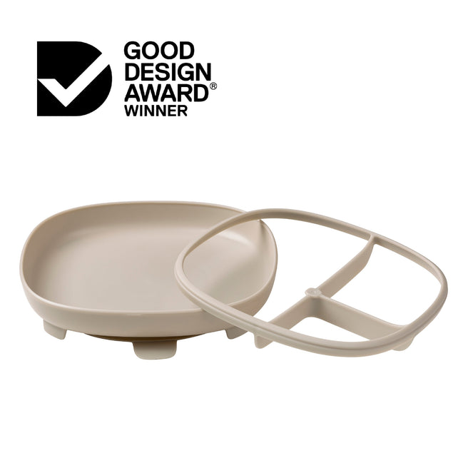 2 in 1 Saugnapfteller - latte