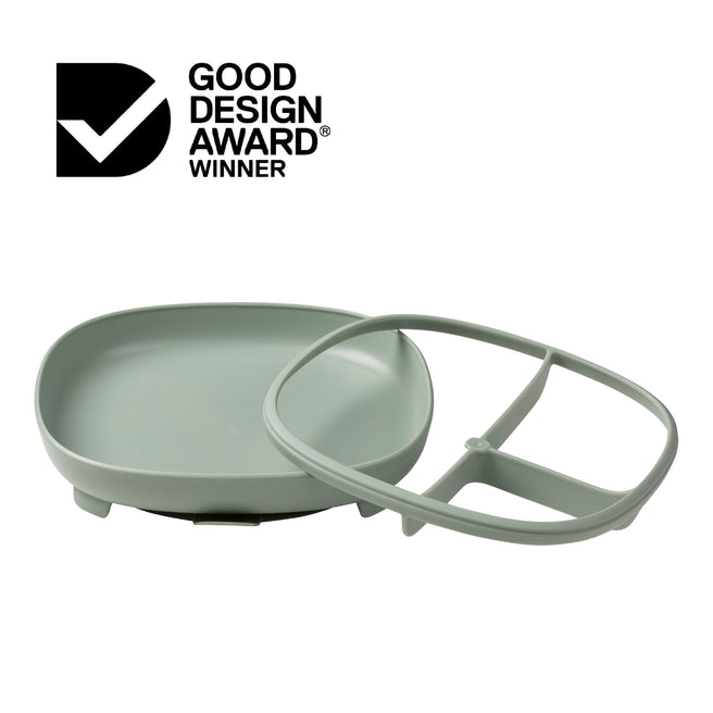 2 in 1 Saugnapfteller - sage