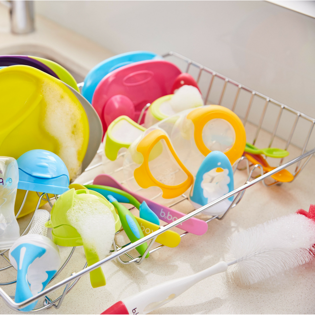 2-in-1 bottle and teat cleaner - berry surprise - b.box for kids