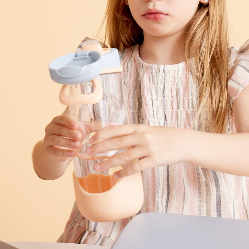 600ml Sport Spout Bottle - feeling peachy