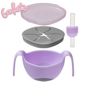 Bowl + straw - boysenberry - b.box for kids