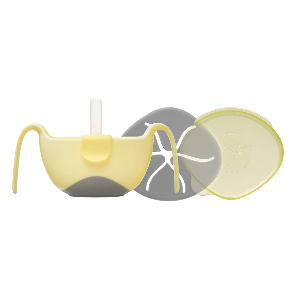 Bowl + straw - banana split - b.box for kids