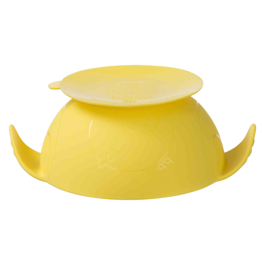 silicone first feeding set - lemon sherbet - b.box for kids