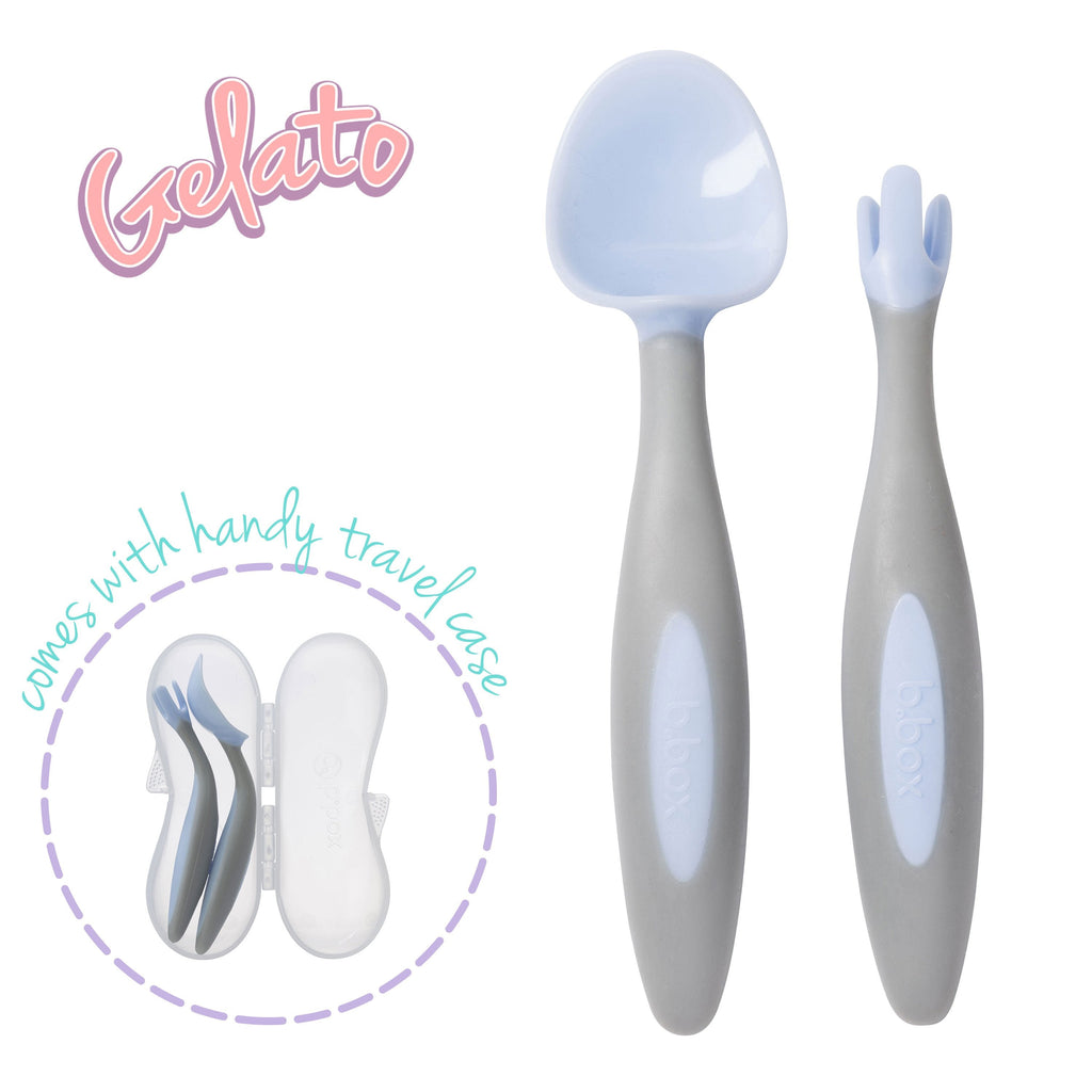 Toddler cutlery set - bubblegum - b.box for kids