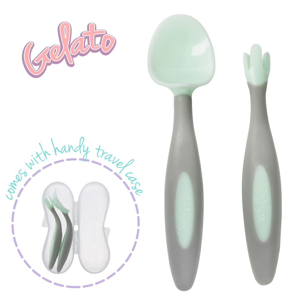 Toddler cutlery set - pistachio - b.box for kids