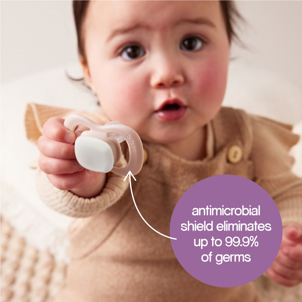 Glow-Schnuller im Doppelpack – blush + latte