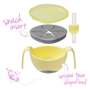 Bowl + straw - banana split - b.box for kids