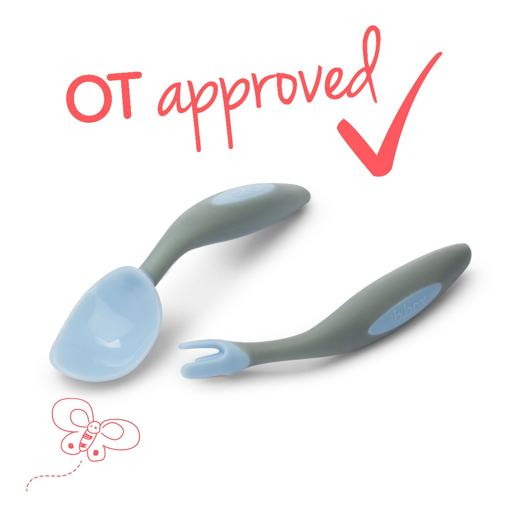 Toddler cutlery set - bubblegum - b.box for kids