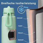 1L Insulated Flip Top Bottle - spearmint