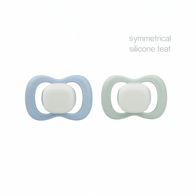 Glow Schnuller Doppelpack - sky + sage