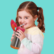 child with insulated drink bottle - indigo rose - b.box for kids
