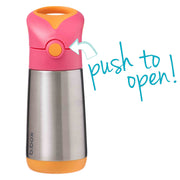 350ml insulated drink bottle - strawberry shake - b.box for kids