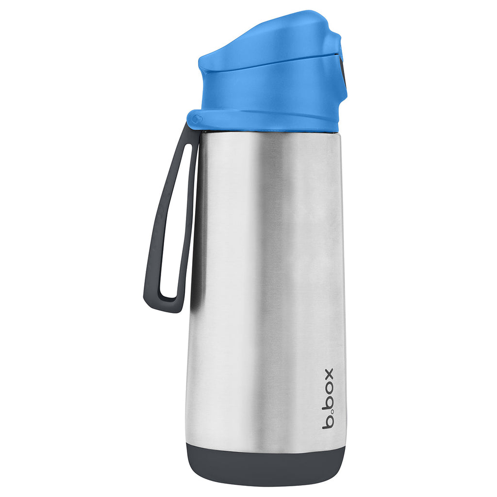 500ml insulated sport spout bottle - blue slate - b.box for kids