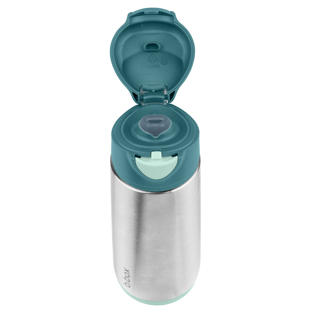500ml insulated sport spout bottle - emerald forest - b.box for kids