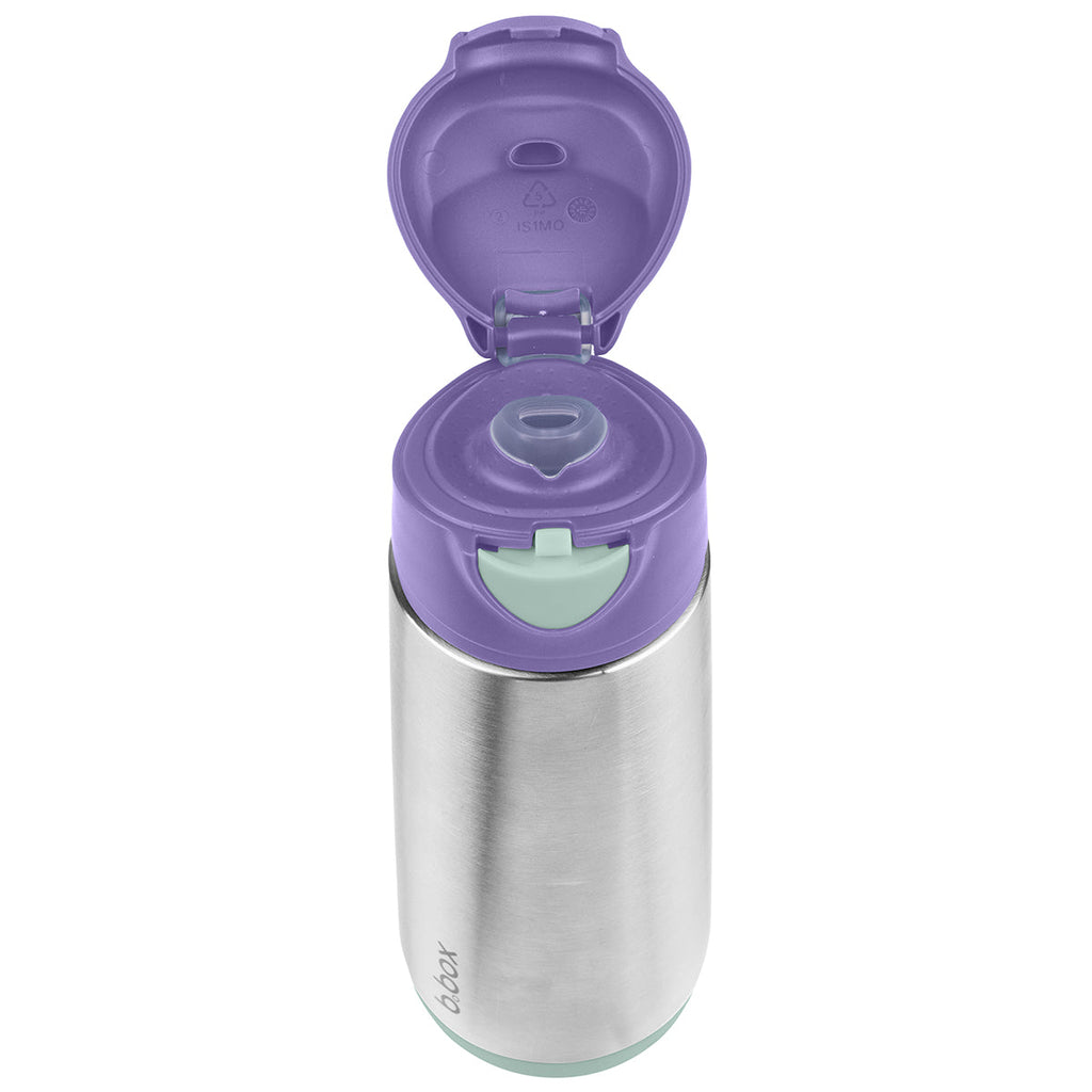 500ml insulated sport spout bottle - lilac pop - b.box for kids