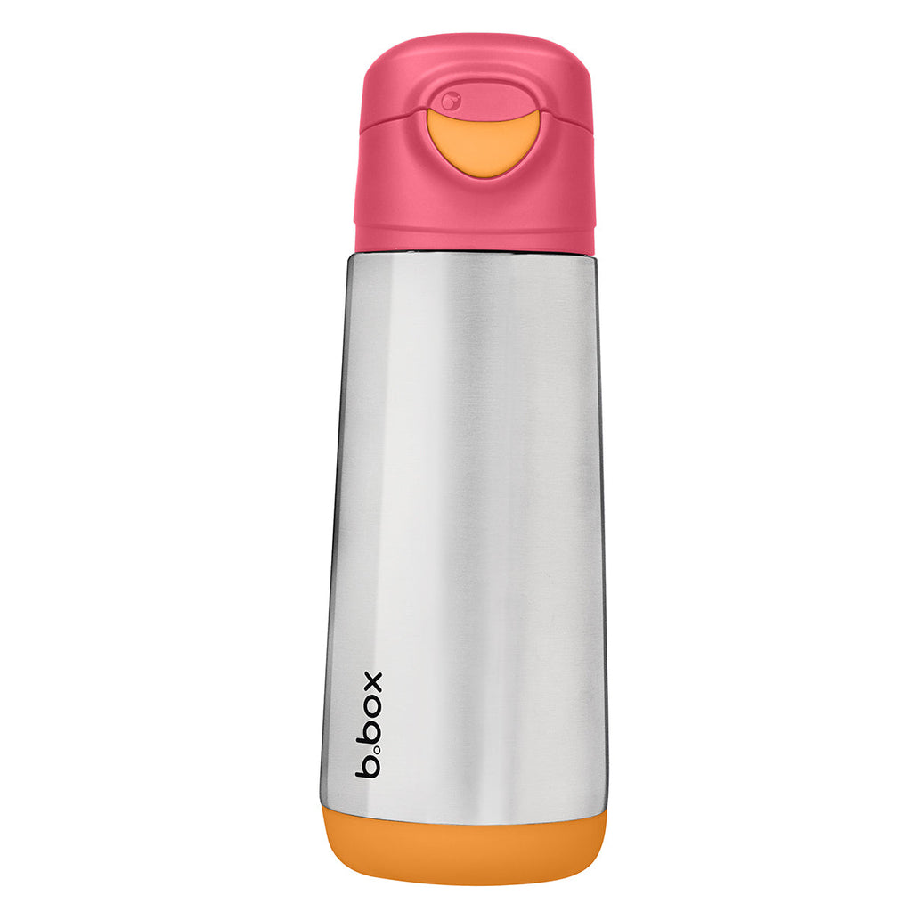 500ml insulated sport spout bottle - strawberry shake - b.box for kids