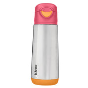 500ml insulated sport spout bottle - strawberry shake - b.box for kids
