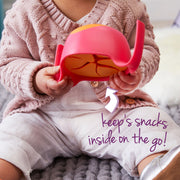 child with Bowl + straw - lemon sherbet - b.box for kids