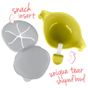 Bowl + straw - lemon sherbet - b.box for kids