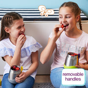 children with insulated food jar - strawberry shake - b.box for kids