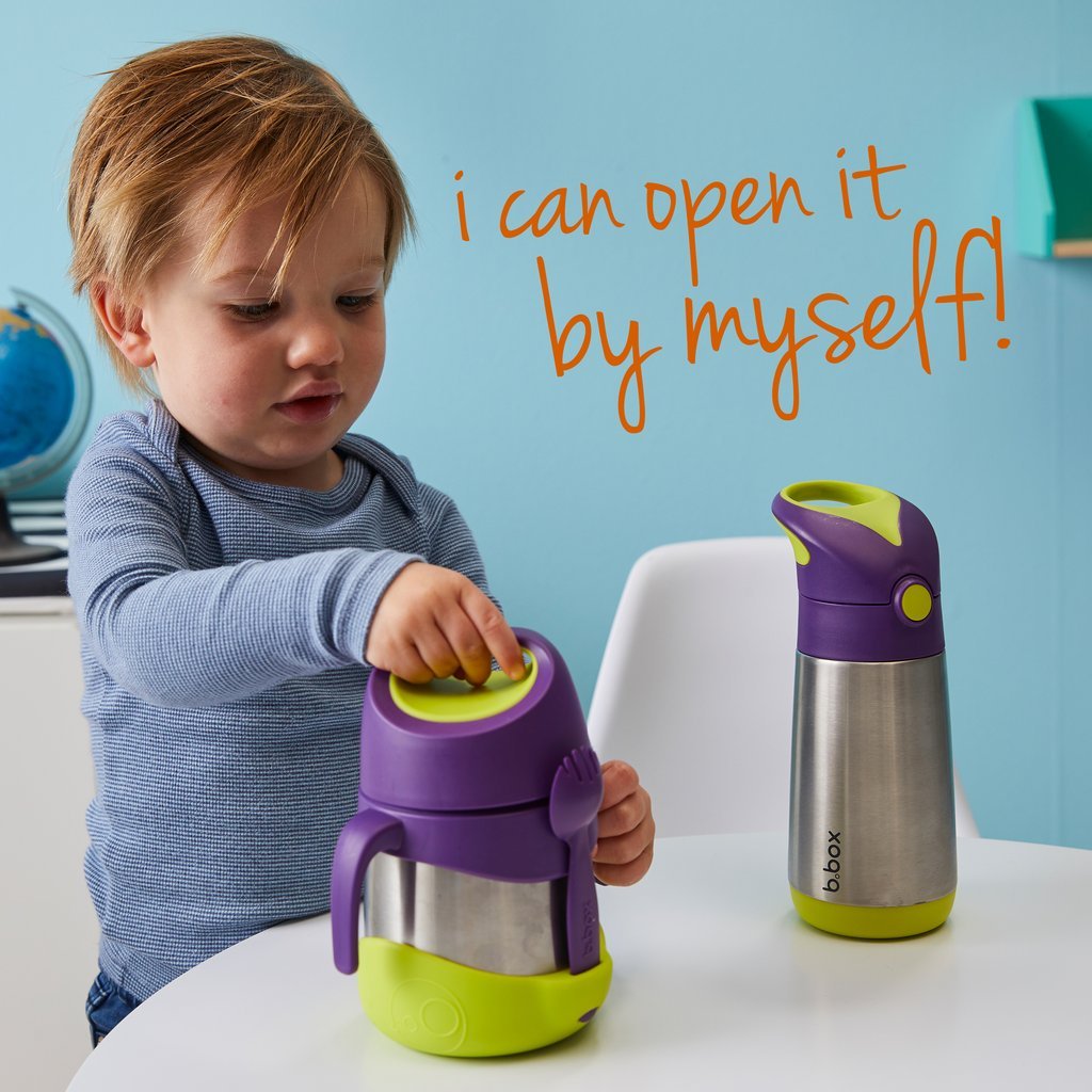 insulated food jar - indigo rose - b.box for kids