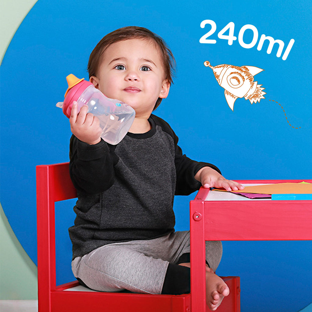 child with spout cup - lemon - b.box for kids