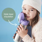 Isolierte Trinkflasche, 500 ml, Mitternachtsblau