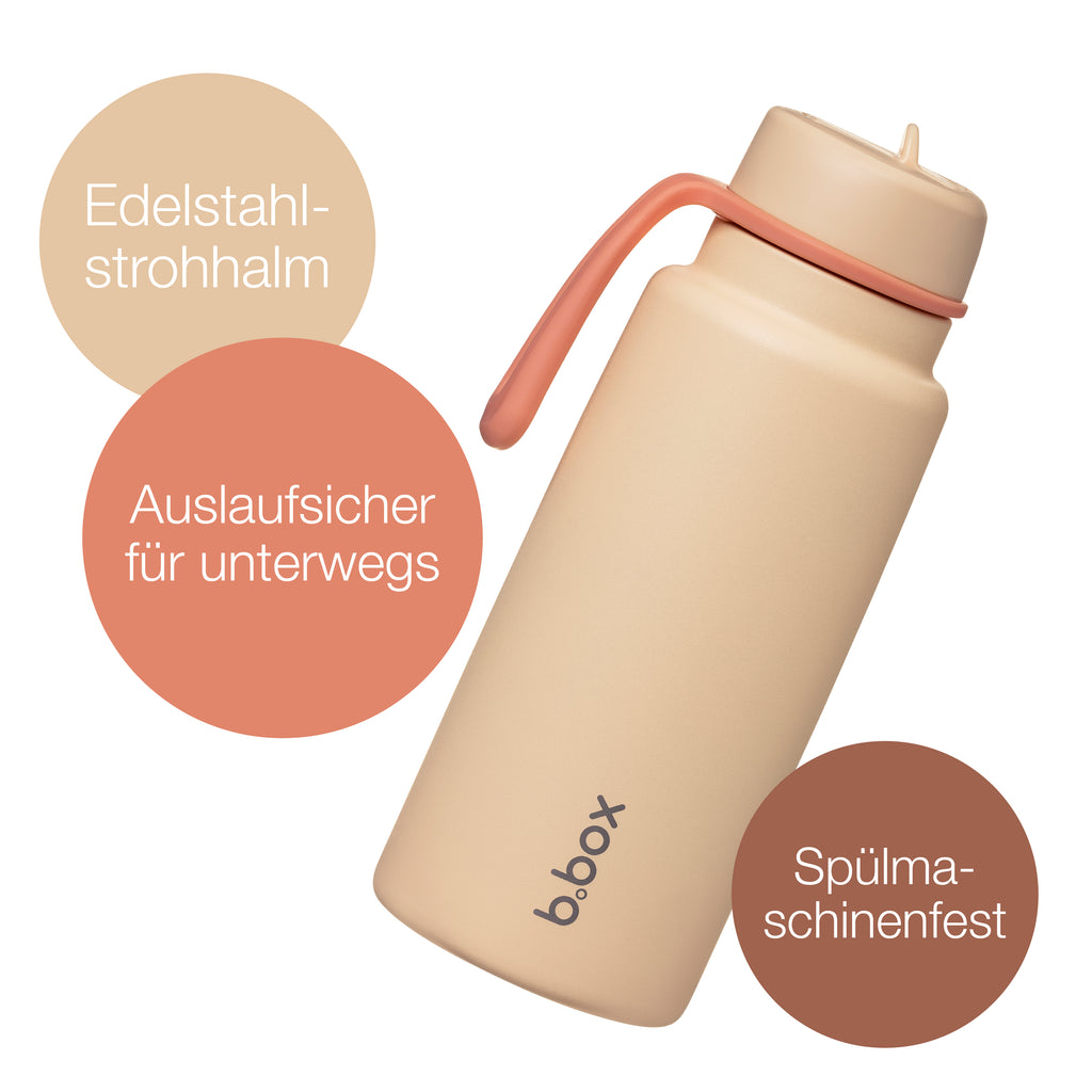 1L Insulated Flip Top Bottle - melon mist