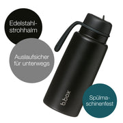 1L Insulated Flip Top Bottle - deep space