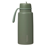 1L Insulated Flip Top Bottle - olive