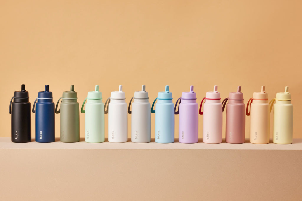 1L Insulated Flip Top Bottle - white out