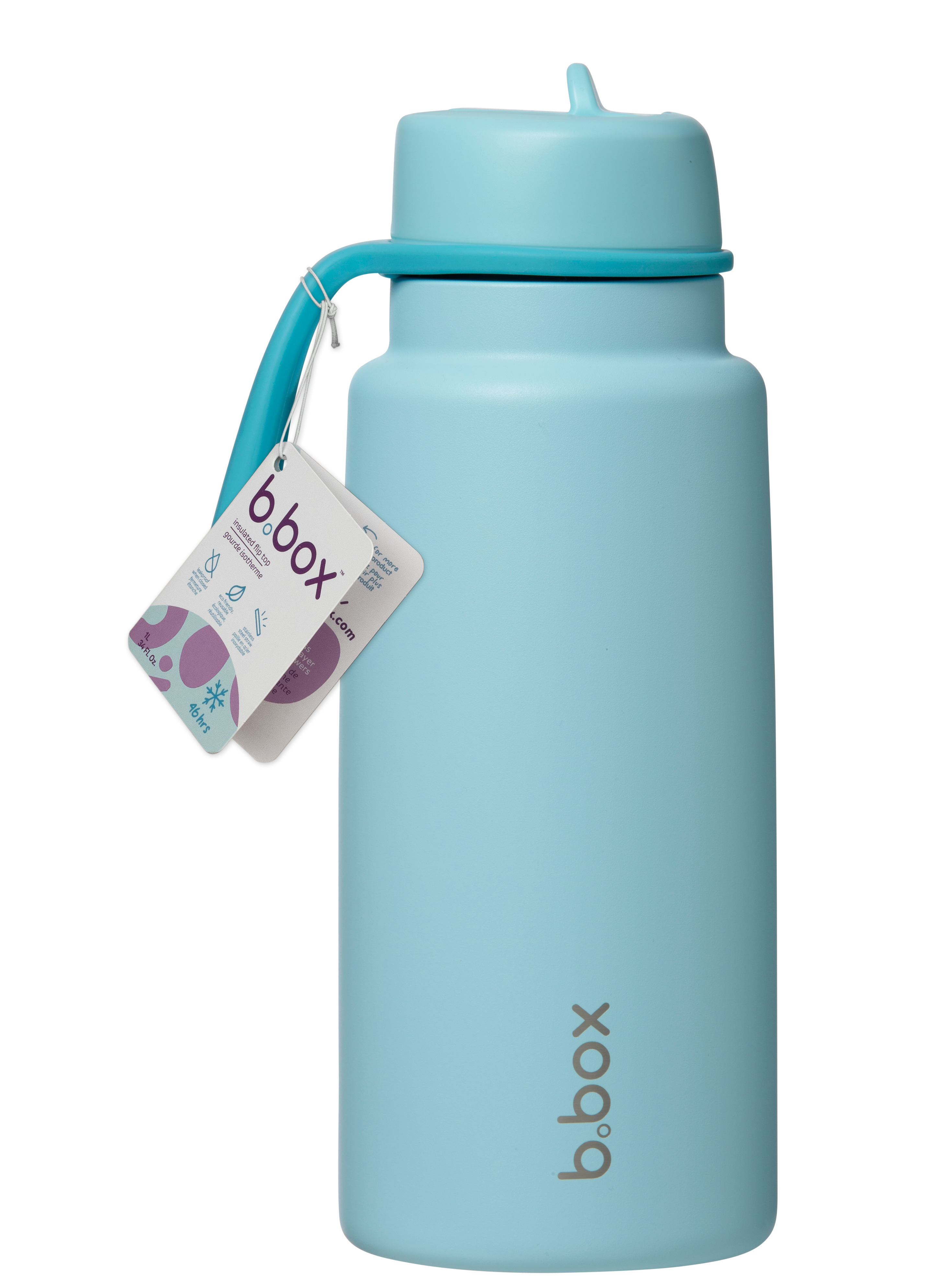 1L Insulated Flip Top Bottle - lagoon