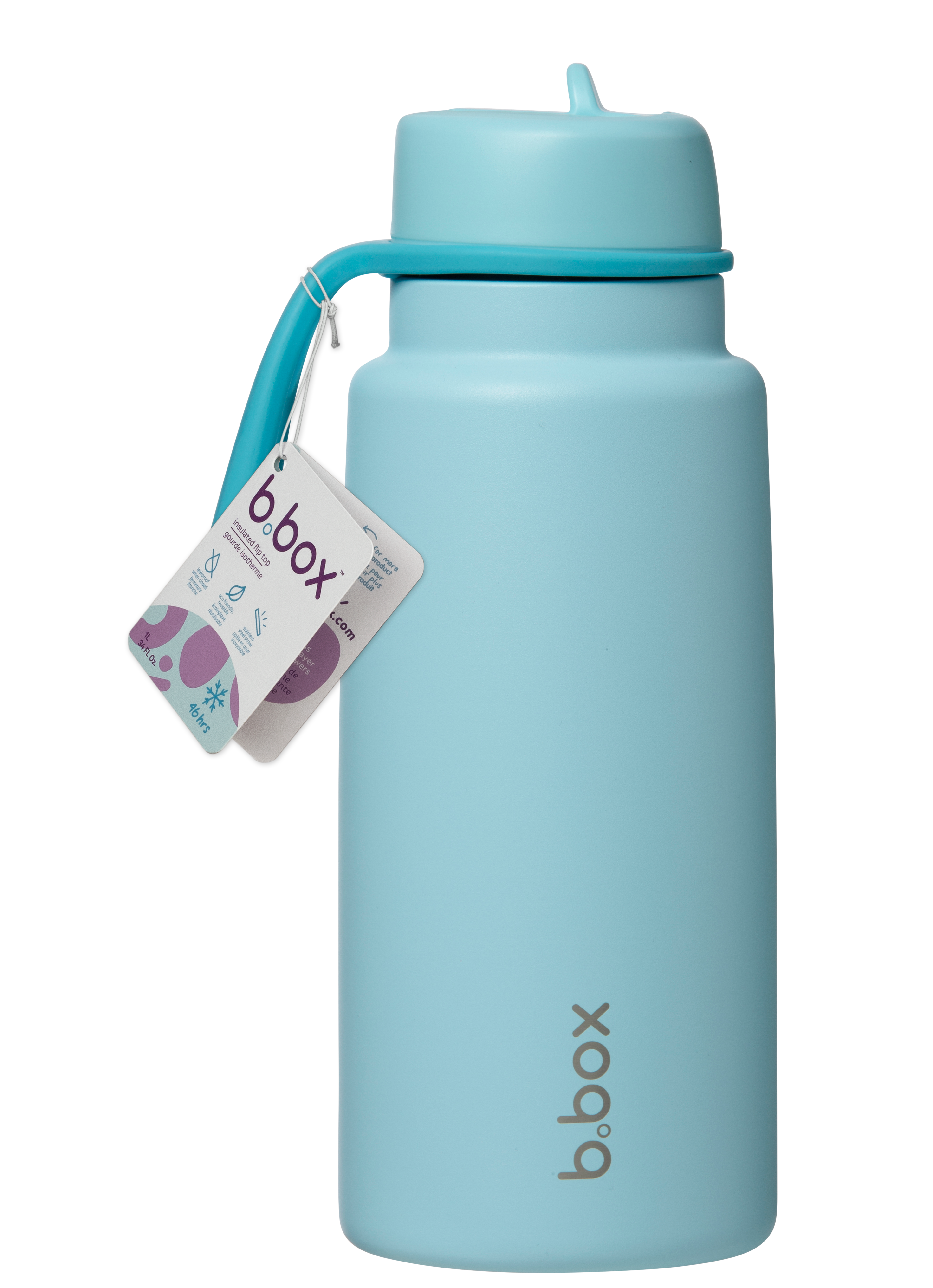 1L Insulated Flip Top Bottle - lagoon
