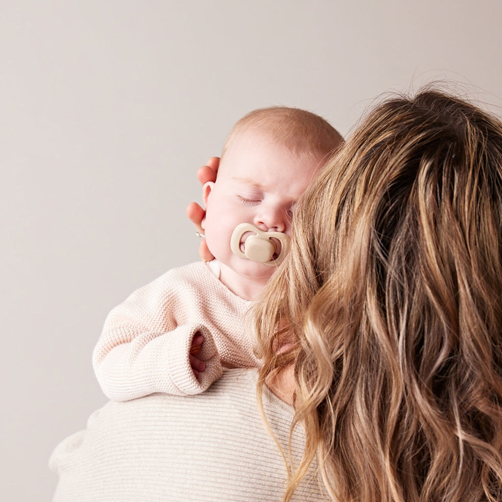 Schnuller-Doppelpack - blush + latte