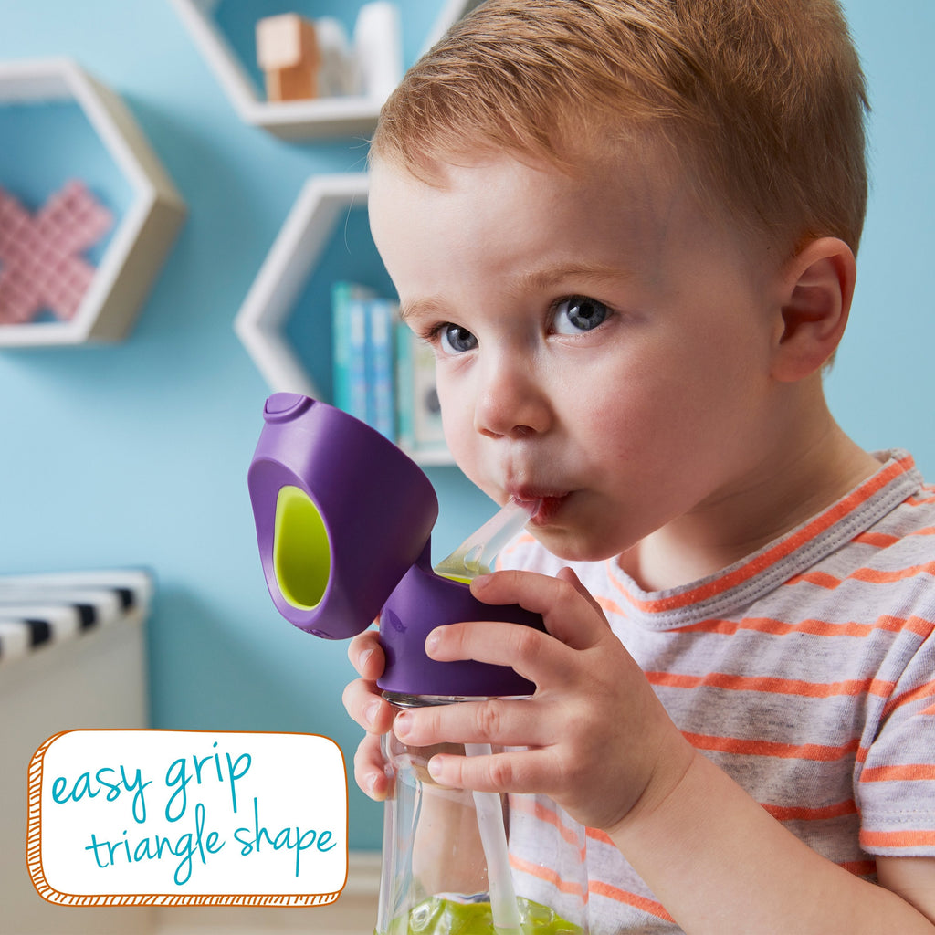 child with tritan™ drink bottle - blue slate - b.box for kids