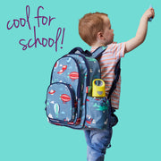 child with tritan™ drink bottle - blue slate - b.box for kids