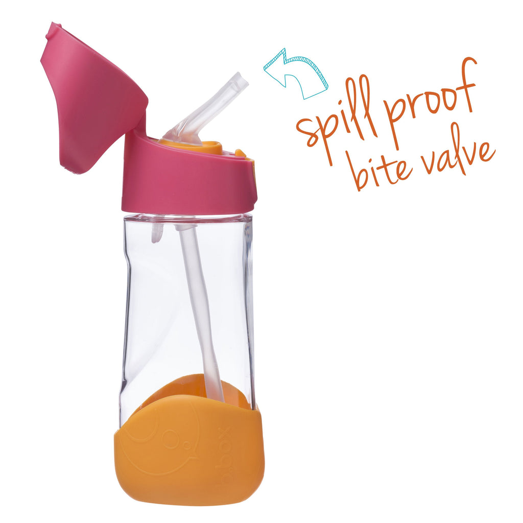 tritan™ drink bottle 450ml - strawberry shake - b.box for kids
